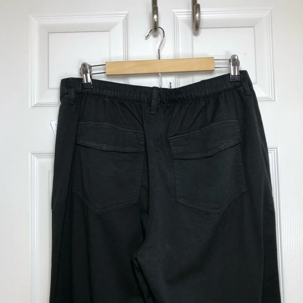 Gap Cotton Blend Charcoal Elastic Back Waist Girlfriend Joggers Pants casual 12T - Picture 6 of 14